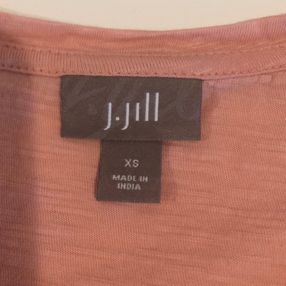 J.Jill High/Low Cotton V-Neck Tee Shirt Extra Small - Picture 4 of 7